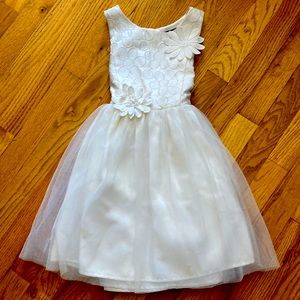 Little Girls White Lace Dress